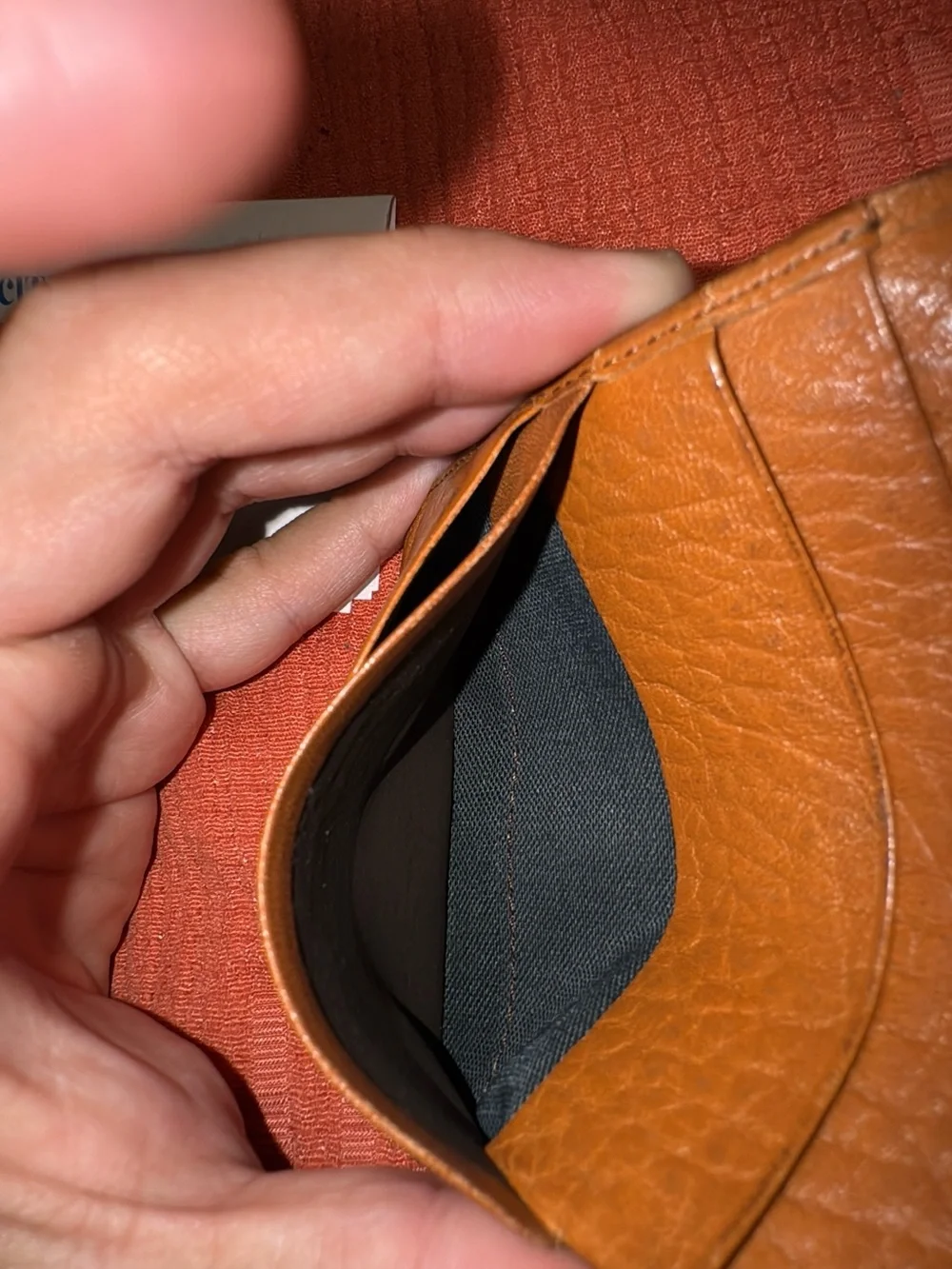 Burberry Brown Leather Wallet with Branded Patch